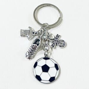 Soccer Metal Keychain